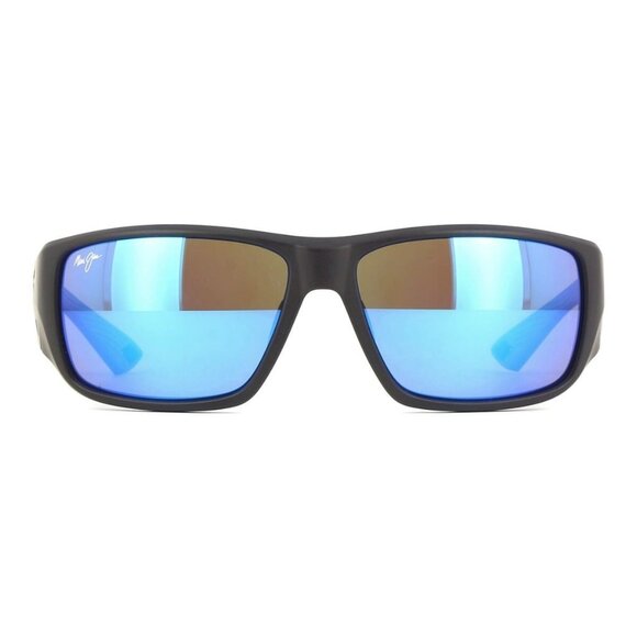 New MAUI JIM Keha AF Black Polarised Wraparound B664 02 Sunglasses Women - Picture 2 of 4